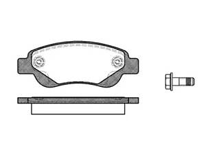 Колодки тормозные, передние, CITROËN C1 (PM_,PN_) (06/05-)