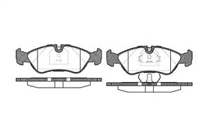 Колодки гальмівні, передні, OPEL Astra, Ascona, Kadett, Corsa, Vectra, 1.4-2.0, 88-05