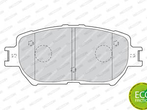 Колодки гальмівні, передні, Toyota/Lexus, 2.4-3.0, 2AZ-FE, 01-06