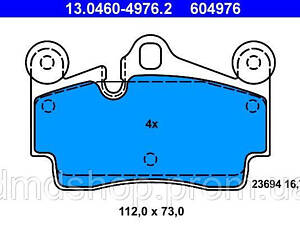 Колодки гальмівні (задні) Audi Q7 06-15/VW Touareg/Porsche Cayenne 02-10 (Brembo)