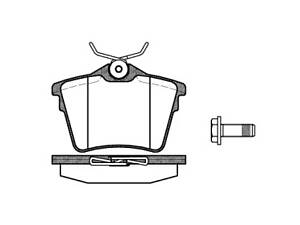 Колодки тормозные, задние, CITROËN C5 III Berlina/Break (RD_)(TD_)(02/08-)