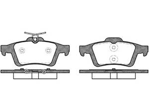 Колодки гальмівні, задні, FORD C-Max, Focus, Kuga, 1.4-2.0, 04; RENAULT Laguna, 2.0-3.5, 08-15