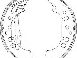 Колодки тормозные бараб. задн. (пр-во Remsa) Citroen Nemo 1.3 08-,Citroen Nemo 1.3 09- (Z4192.00) WOKING