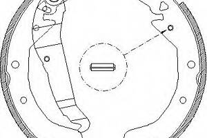 Колодки тормозные бараб. задн. (пр-во Remsa) Opel Astra h 1.2 04-14,Opel Astra h 1.3 04-14 (Z4422.00) WOKING