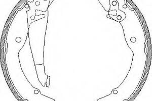 Колодки тормозные бараб. задн. (пр-во Remsa) Skoda Octavia I (99>), Octavia II (04>), Rapid (12>) (Z4082.00) WOKING