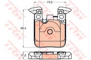 Колодки тормозные BMW F20/F22/F30/F31/F32 '12>> 'R