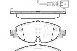 Колодки тормозные диск. перед. (пр-во Remsa) Audi A3 1.2 12-,Audi A3 1.4 12-,Audi A3 1.4 13- (P14153.01) WOKING