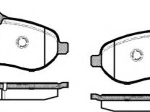 Колодки тормозные диск. перед. (пр-во Remsa) Citroen Jumpy 1.6 07-,Citroen Jumpy 2.0 07- (P13923.01) WOKING