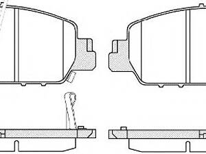 Колодки гальмівний диск. перед. (пр-во Remsa) Honda HR-V 15>/Accord 3,5i 12> (P14483.02) WOKING