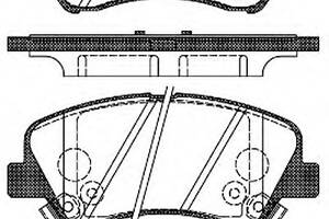 Колодки тормозные диск. перед. (пр-во Remsa) Hyundai Accent (10-), i20 (14-), Kia Rio (11-) (17-) (P15883.02) WOKING