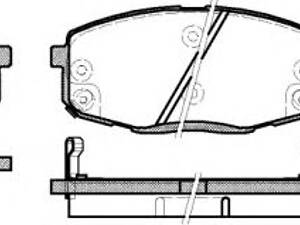 Колодки тормозные диск. перед. (пр-во Remsa) Hyundai Elantra 1.6 10-,Hyundai I30 1.4 07-11 (P11383.12) WOKING