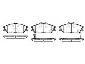 Колодки тормозные диск. перед. (пр-во Remsa) Hyundai Getz 1.1 02-10,Hyundai Getz 1.3 02-10 (P3243.22) WOKING