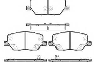 Колодки тормозные диск. перед. (пр-во Remsa) Jeep Renegade 1.4 14-,Jeep Renegade 1.6 14- (P17403.02) WOKING