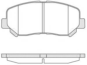 Колодки гальмівний диск. перед. (пр-во Remsa) Mazda Cx-5 2.0 11-, Mazda Cx-5 2.2 11- (P14133.02) WOKING