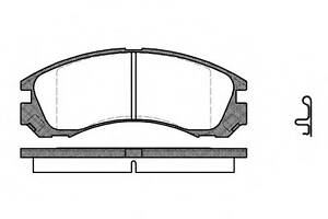 Колодки тормозные диск. перед. (пр-во Remsa) Mitsubishi Outlander I II (P2543.22) WOKING