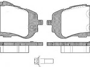 Колодки гальмівний диск. перед. (пр-во Remsa) Peugeot 308 ii 1.2 13-, Peugeot 308 ii 1.6 13- (P14593.00) WOKING