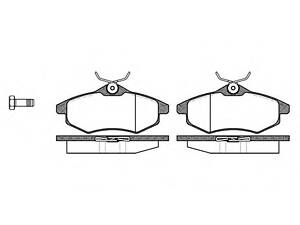 Колодки гальмівний диск. перед. (пр-во Remsa) PSA C3 I 03>08 перед (P9813.00) WOKING