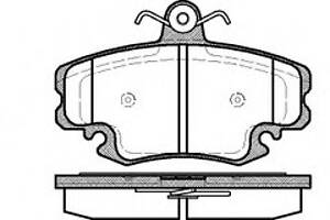 Колодки тормозные диск. перед. (пр-во Remsa) Renault Logan I, Sandero I, Clio II (P0413.20) WOKING