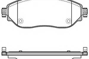 Колодки тормозные диск. перед. (пр-во Remsa) Renault Trafic III (14-) , Opel Vivaro B (14-) (P17173.08) WOKING