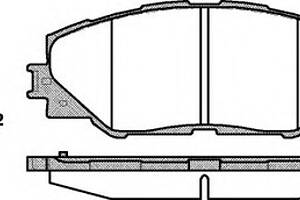 Колодки тормозные диск. перед. (пр-во Remsa) Toyota Auris (06-12), Rav4 (06-12) (12-15) (P13343.00) WOKING