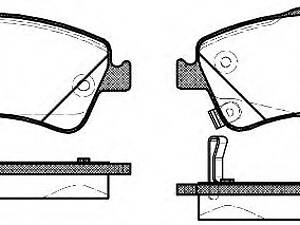 Колодки гальмівний диск. перед. (пр-во Remsa) Toyota Avensis III 08>18 (P12413.12) WOKING