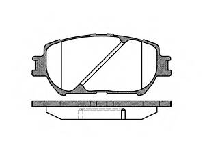 Колодки гальмівний диск. перед. (пр-во Remsa) Toyota Camry 2.0 01-06, Toyota Camry 2.4 01-06 (P9843.00) WOKING