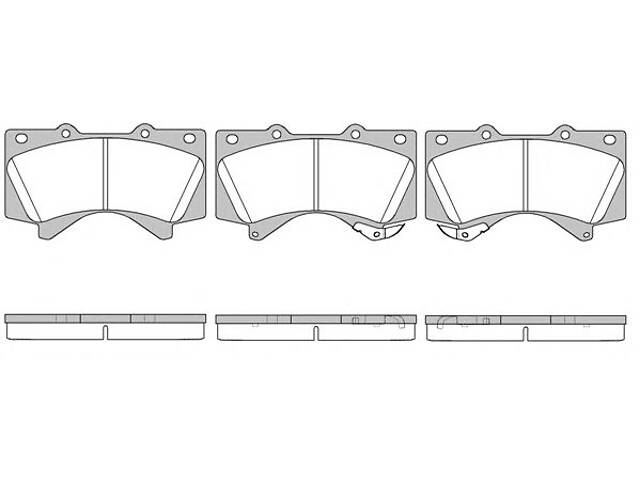 Колодки тормозные диск. перед. (пр-во Remsa) Toyota LC200 LC150 , Lexus LX570 GX460 (P13713.02) WOKING