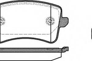 Колодки тормозные диск. задн. (пр-во Remsa) Audi A4 1.8 07-15,Audi A4 2.0 07-15,Audi A4 2.7 07-15 (P12433.00) WOKING