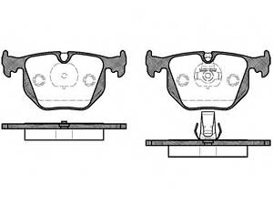 Колодки гальмівний диск. задн. (пр-во Remsa) BMW X5e53 X3e83 3e46 7e38 (P2813.20) WOKING