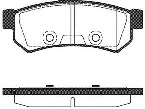 Колодки тормозные диск. задн. (пр-во Remsa) Chevrolet Lacetti 05> (P11483.10) WOKING