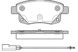 Колодки тормозные диск. задн. (пр-во Remsa) Ford Tourneo connect 1.8 02-13,Ford Transit 2.2 06-14 (P13523.01) WOKING