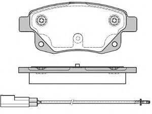 Колодки гальмівний диск. задн. (пр-во Remsa) Ford Tourneo connect 1.8 02-13, Ford Transit 2.2 06-14 (P13523.01) WOKING