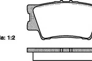 Колодки тормозные диск. задн. (пр-во Remsa) Lexus Es (acv40_, gsv40_) 3.5 06-12,Lexus Es (asv60_ (P13313.00) WOKING