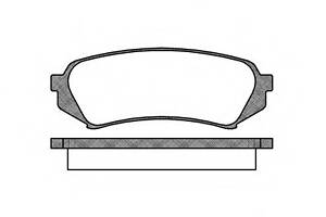 Колодки гальмівний диск. задн. (пр-во Remsa) Lexus Rx (mhu3_, gsu3_, mcu3_) 3.0 03-08 (P6063.00) WOKING