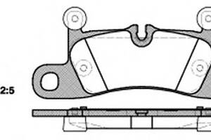 Колодки тормозные диск. задн. (пр-во Remsa) Porsche Cayenne (10-), VW Touareg (10-) (P12793.10) WOKING