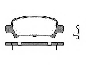 Колодки гальмівний диск. задн. (пр-во Remsa) Subaru Forester (sg) 2.0 02-, Subaru Forester (sg) 2.5 02- (P6293.02) WOKING