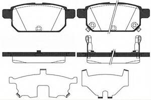 Колодки тормозные диск. задн. (пр-во Remsa) Suzuki Swift iv 1.2 10-,Suzuki Swift iv 1.3 10- (P15713.02) WOKING