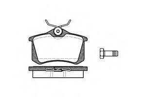 Колодки тормозные диск. задн. (пр-во Remsa) VW GOLF VI (5K1) (08-12)/Audi A1 (15-) (P3633.01) WOKING