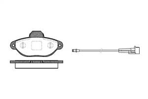 Колодки тормозные дисковые, FIAT Panda (169) 1.4, 350 A1.000, 10-