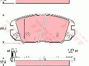 Колодки тормозные дисковые, HYUNDAI/KIA, 2-3.8, G4KD, 08-10