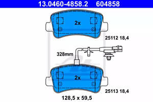 Колодки тормозные дисковые, NISSAN NV400, OPEL Movano, RENAULT Master III; 10-