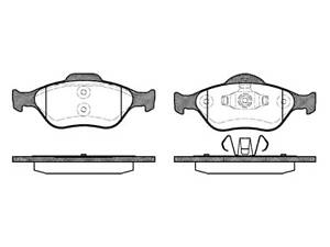 Колодки дискові гальмові, передні, FORD Courier, 1.8, 95-02; Fiesta, 1.25-1.6, 04-12