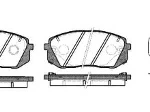 Колодки гальмівні дискові, передні, HYUNDAI Tucson, i40, ix35, 1.6-2.0, 10-