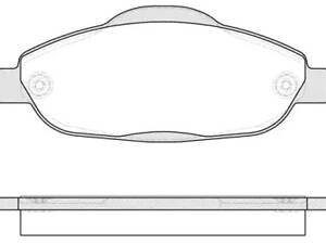 Колодки дискові гальмові, передні, PEUGEOT 3008, 308, 5008; 1.6-2.0, 07-17