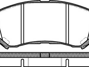 Колодки гальмівні дискові, передні, RENAULT Koleos, NISSAN Qashqai, X-Trail, 1.5-2.5, 07-