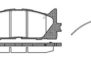 Колодки тормозные дисковые, передние, TOYOTA RAV 4, 2.0-2.5, 05-18