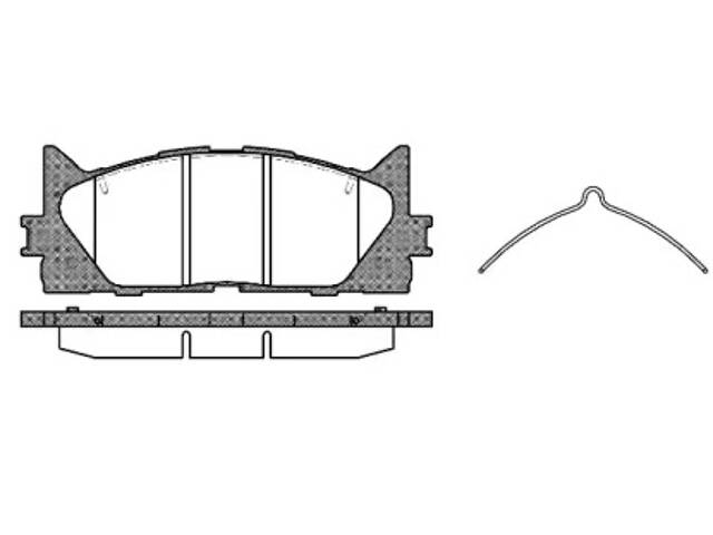 Колодки тормозные дисковые, передние, TOYOTA RAV 4, 2.0-2.5, 05-18