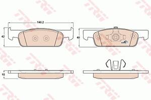 Колодки тормозные дисковые, RENAULT/DACIA/SMART, 09-1.5, D4F 734, 12-