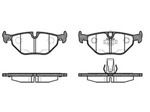 Колодки дискові гальмові, задні, BMW 3 (E36), 5 (E39)