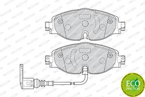 Колодки тормозные дисковые передние, AUDI A3, Q2; SKODA Octavia, Superb; VW Golf, Passat 12-